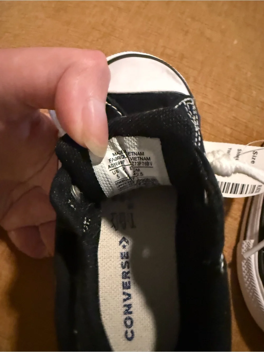 Converse Kids Low Top Sneakers in Black and White